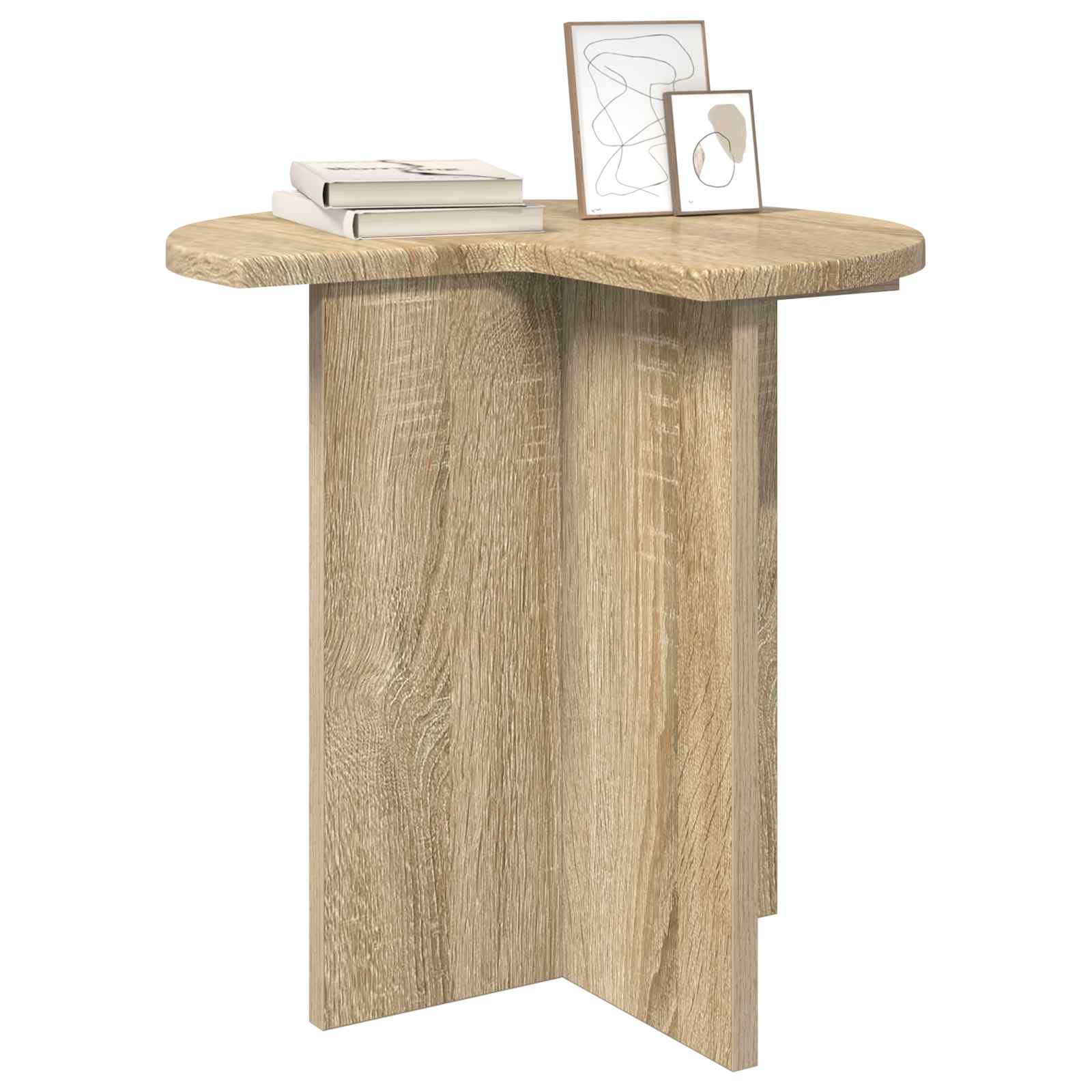Beistelltisch 2 pcs Sonoma-Eiche Ø 39 x 38 cm Holzwerkstoff