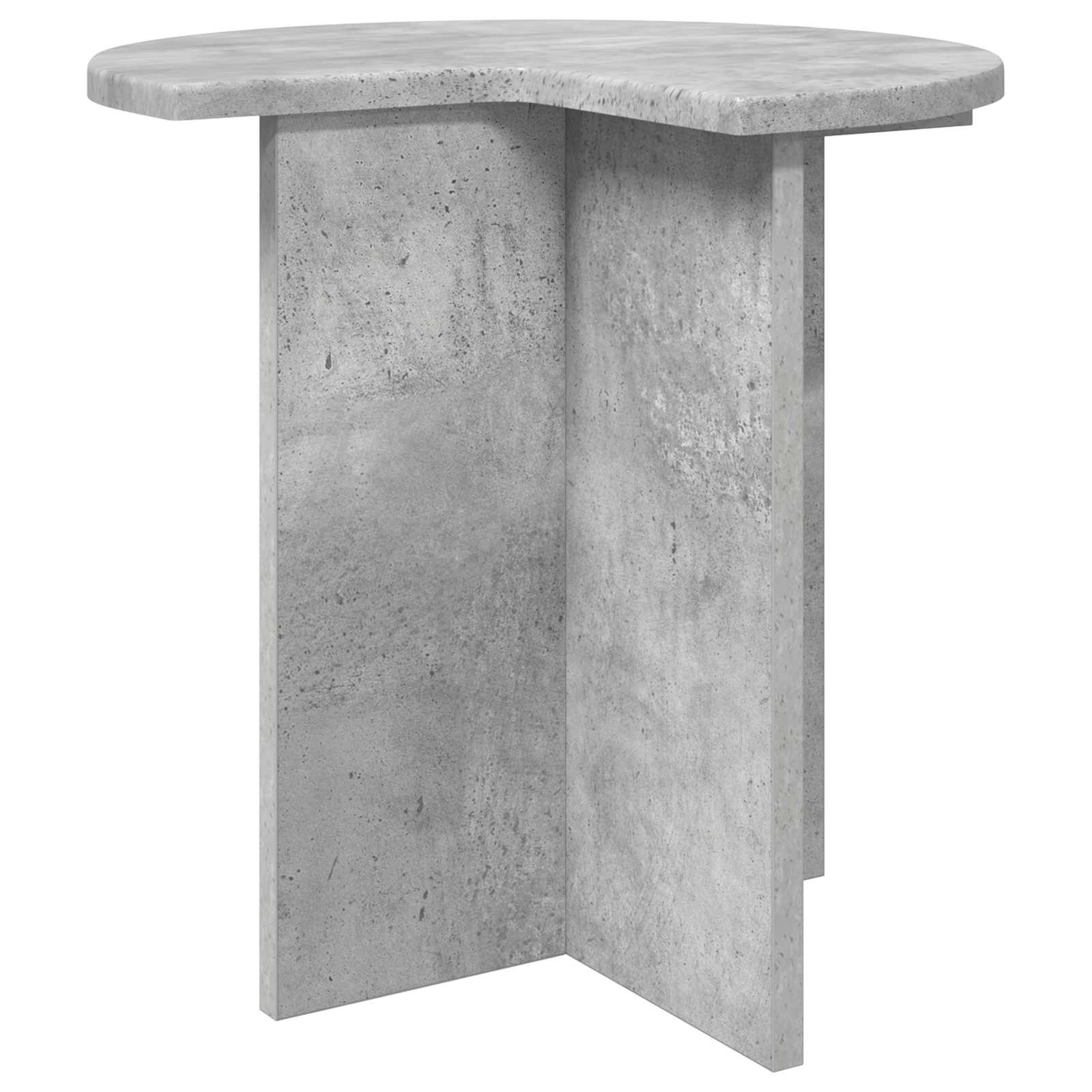 Beistelltisch 2 pcs Betongrau Ø 39 x 38 cm Holzwerkstoff
