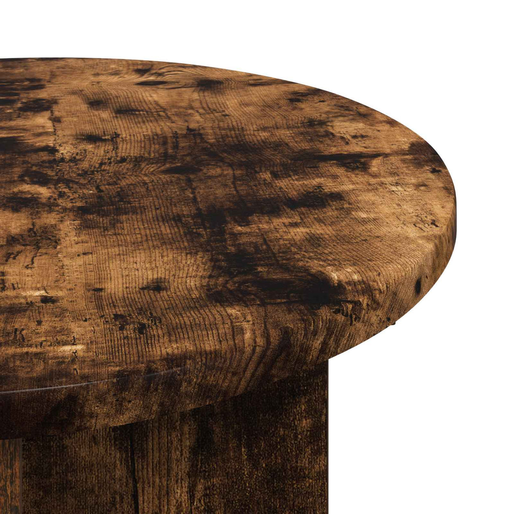 Beistelltisch Geräucherte Eiche Ø 39 x 38 cm Holzwerkstoff