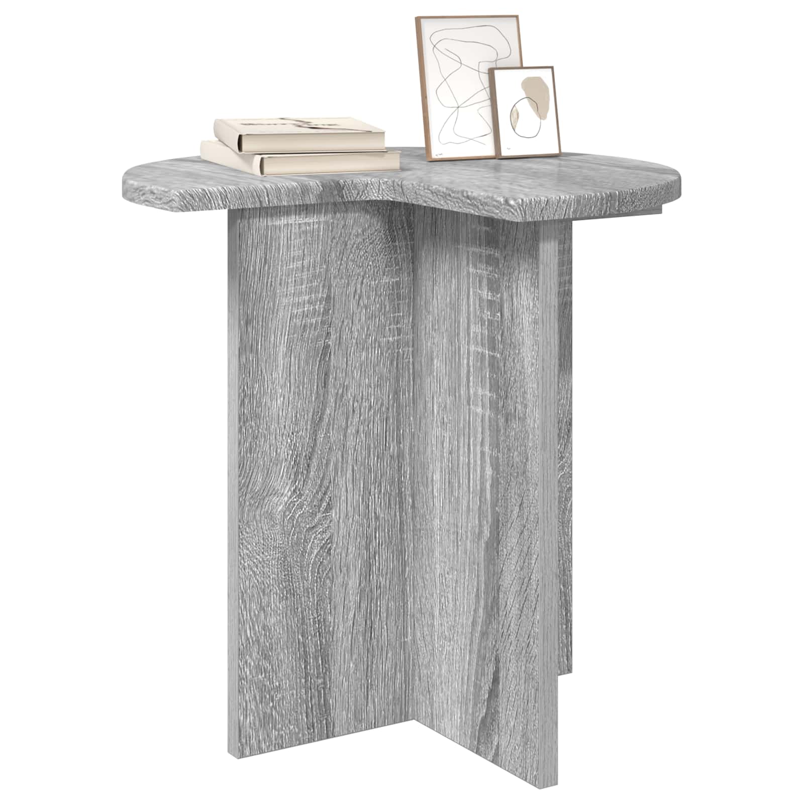 Beistelltisch Graues Sonoma Ø 39 x 38 cm Holzwerkstoff