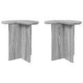 Beistelltisch 2 pcs Graues Sonoma Ø 39 x 38 cm Holzwerkstoff