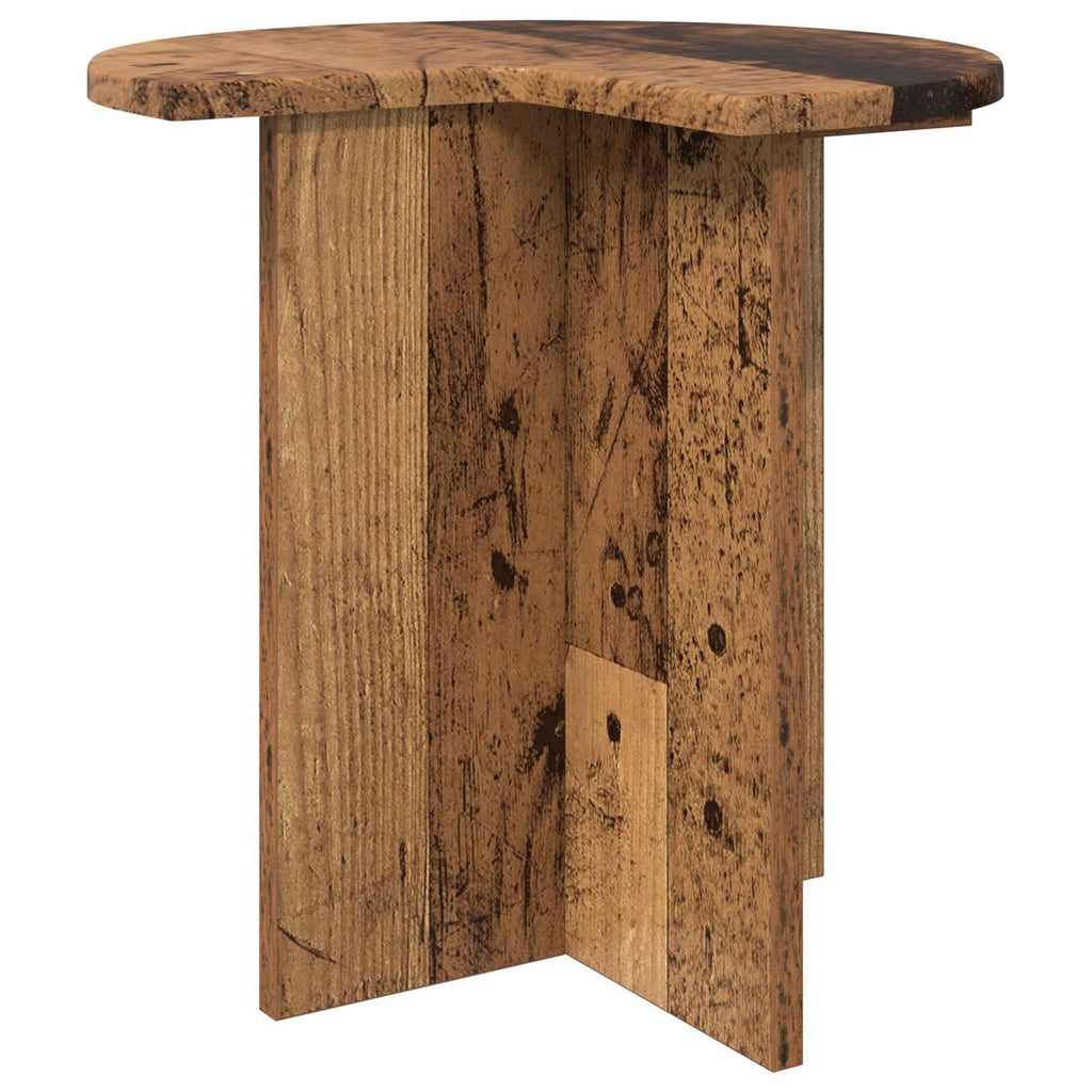 Beistelltisch mit Speicher Altholz Ø 39 x 38 cm Holzwerkstoff