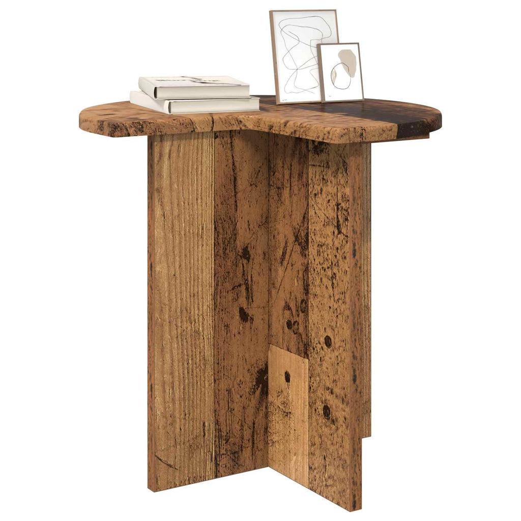 Beistelltisch mit Speicher Altholz Ø 39 x 38 cm Holzwerkstoff