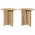 Beistelltisch 2 pcs Artisan-Eiche Ø 39 x 38 cm Holzwerkstoff