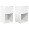 Bettschrank 2 pcs Weiß 29 x 31,5 x 49 cm Holzwerkstoff