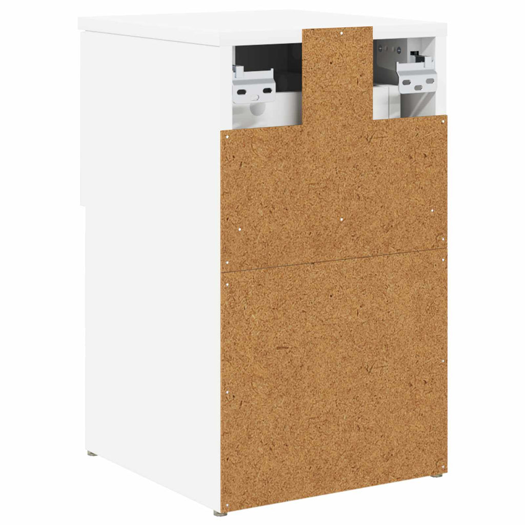 Bettschrank 2 pcs Weiß 29 x 31,5 x 49 cm Holzwerkstoff