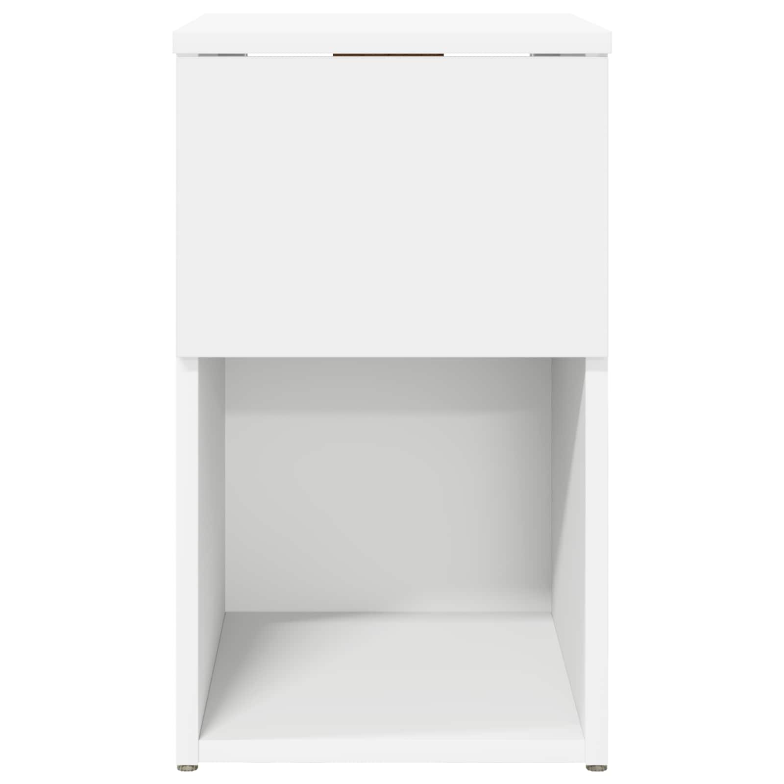 Bettschrank 2 pcs Weiß 29 x 31,5 x 49 cm Holzwerkstoff