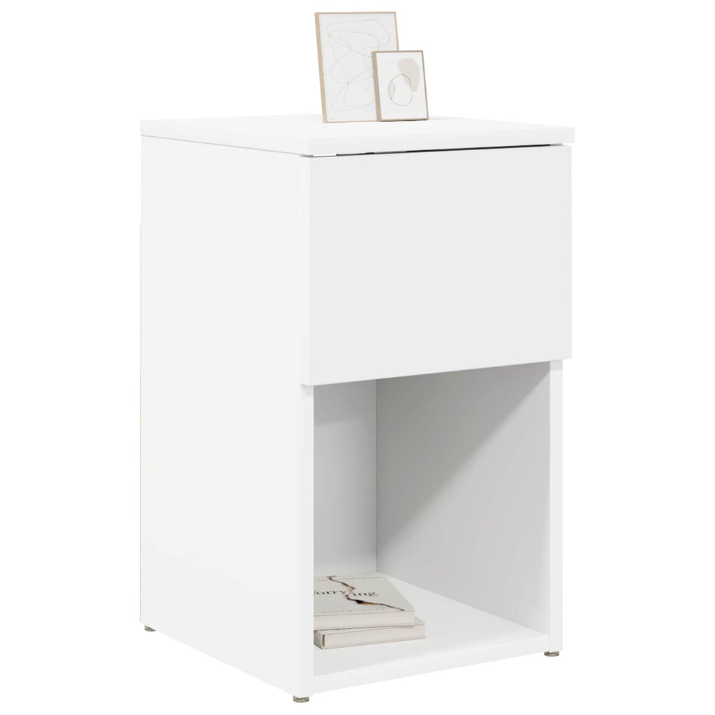 Bettschrank 2 pcs Weiß 29 x 31,5 x 49 cm Holzwerkstoff