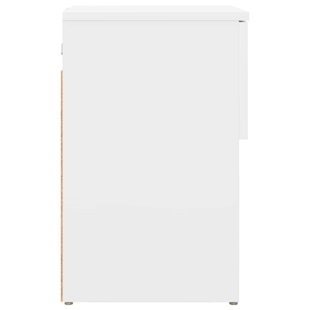 Bettschrank 2 pcs Weiß 29 x 31,5 x 49 cm Holzwerkstoff
