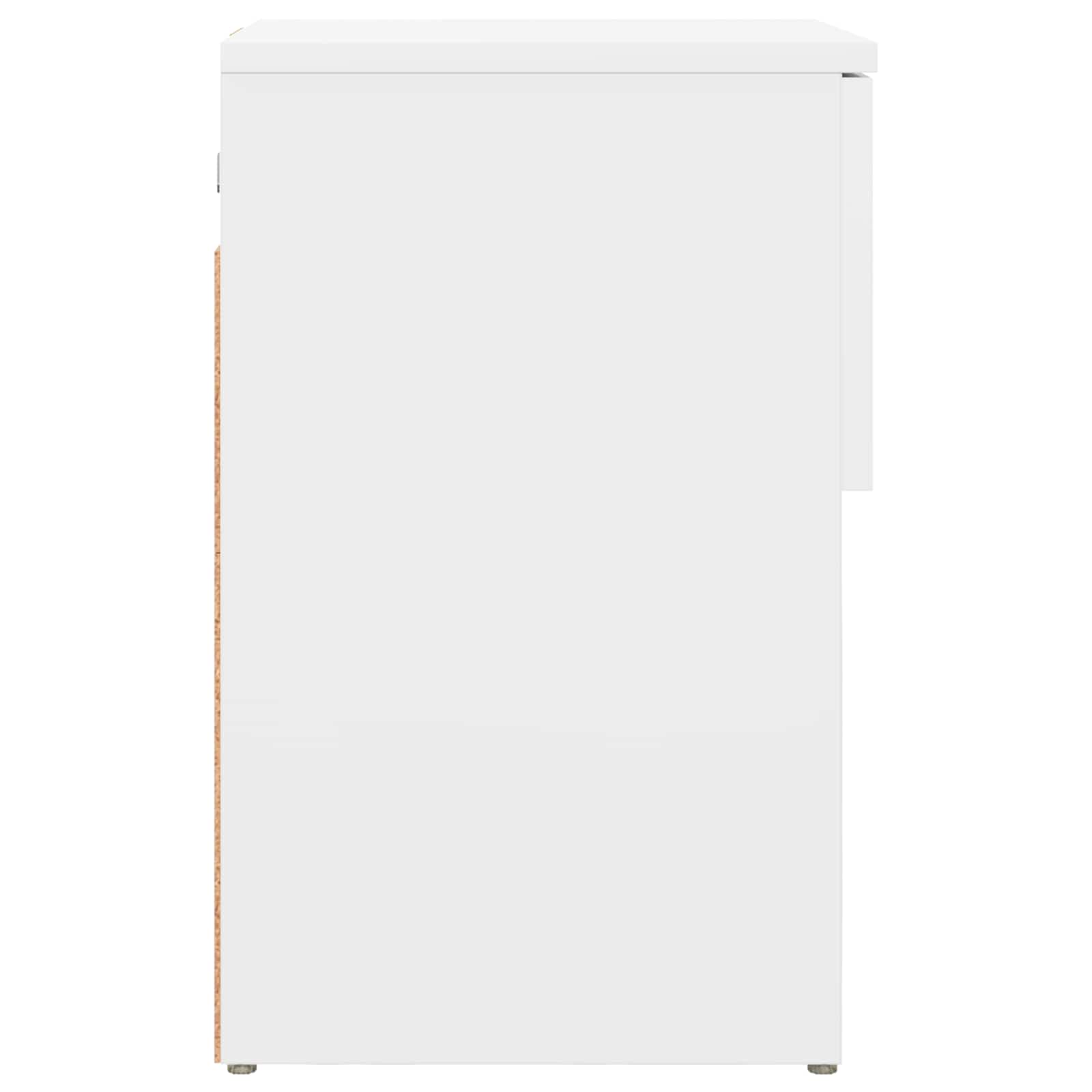 Bettschrank 2 pcs Weiß 29 x 31,5 x 49 cm Holzwerkstoff