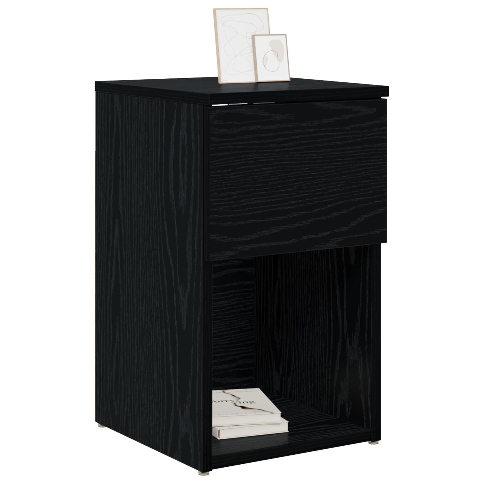 Bettschrank Schwarze Eiche 29 x 31,5 x 49 cm Holzwerkstoff