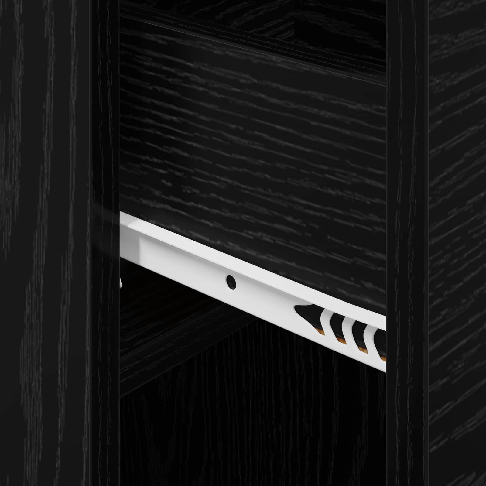 Bettschrank 2 pcs Schwarze Eiche 29 x 31,5 x 49 cm