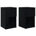 Bettschrank 2 pcs Schwarze Eiche 29 x 31,5 x 49 cm