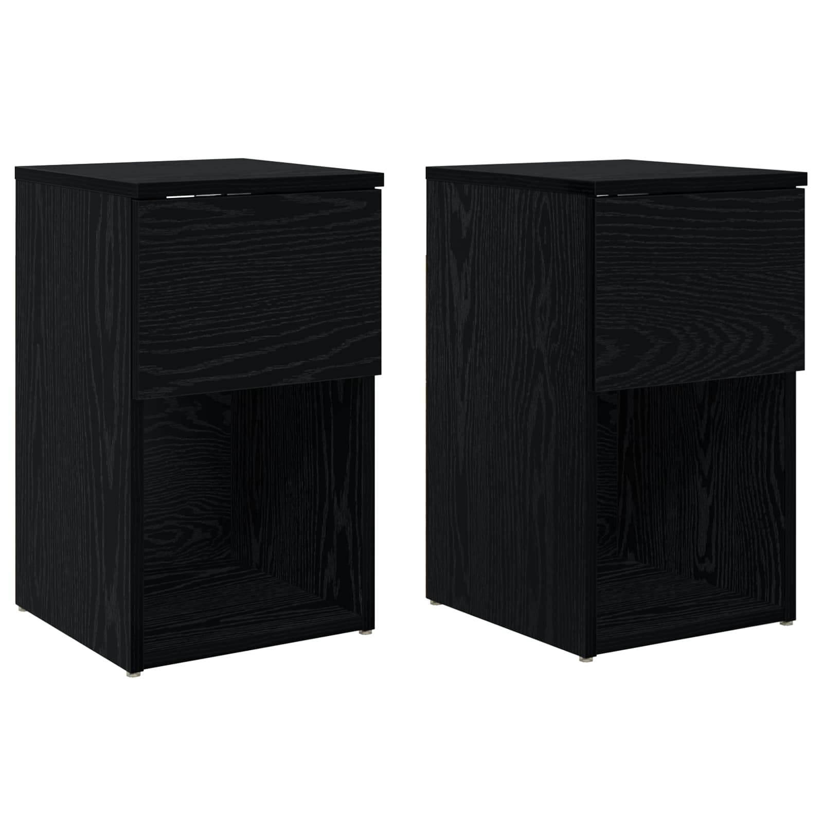 Bettschrank 2 pcs Schwarze Eiche 29 x 31,5 x 49 cm