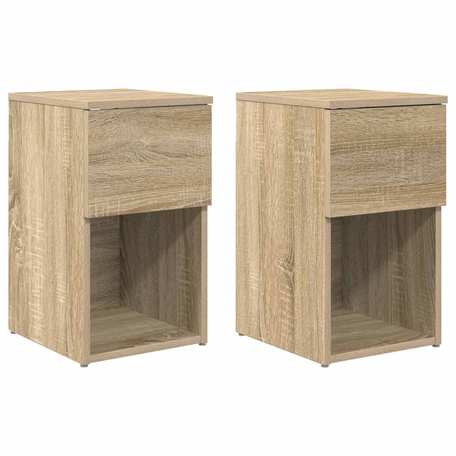 Bettschrank 2 pcs Sonoma-Eiche 29 x 31,5 x 49 cm Holzwerkstoff