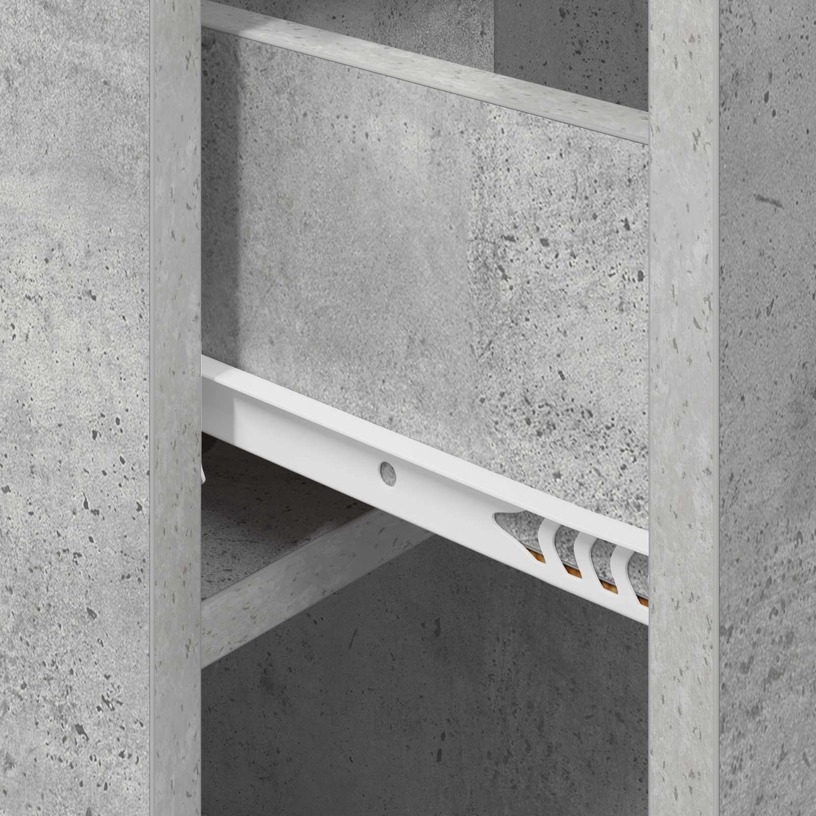 Bettschrank 2 pcs Betongrau 29 x 31,5 x 49 cm Holzwerkstoff