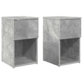Bettschrank 2 pcs Betongrau 29 x 31,5 x 49 cm Holzwerkstoff