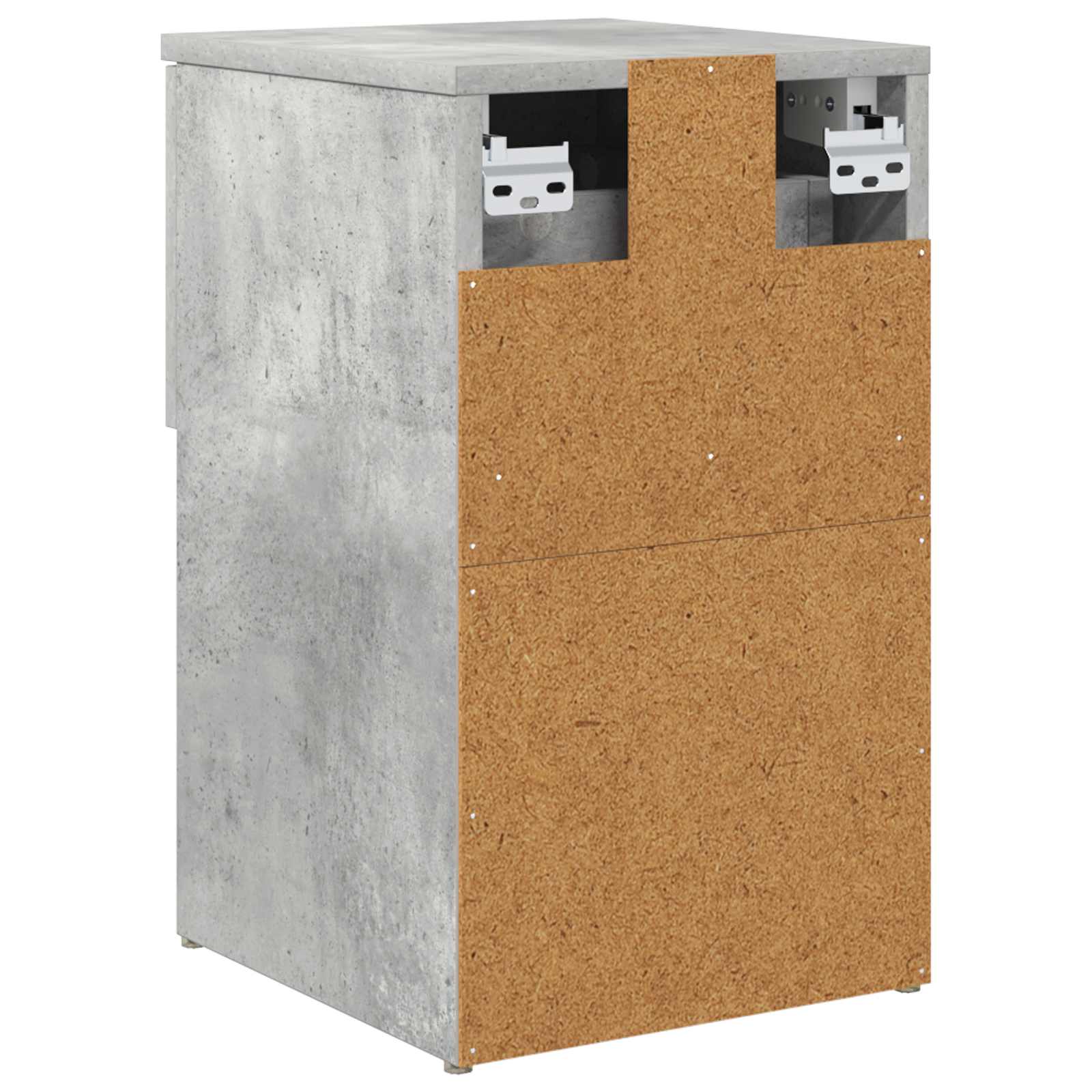 Bettschrank 2 pcs Betongrau 29 x 31,5 x 49 cm Holzwerkstoff