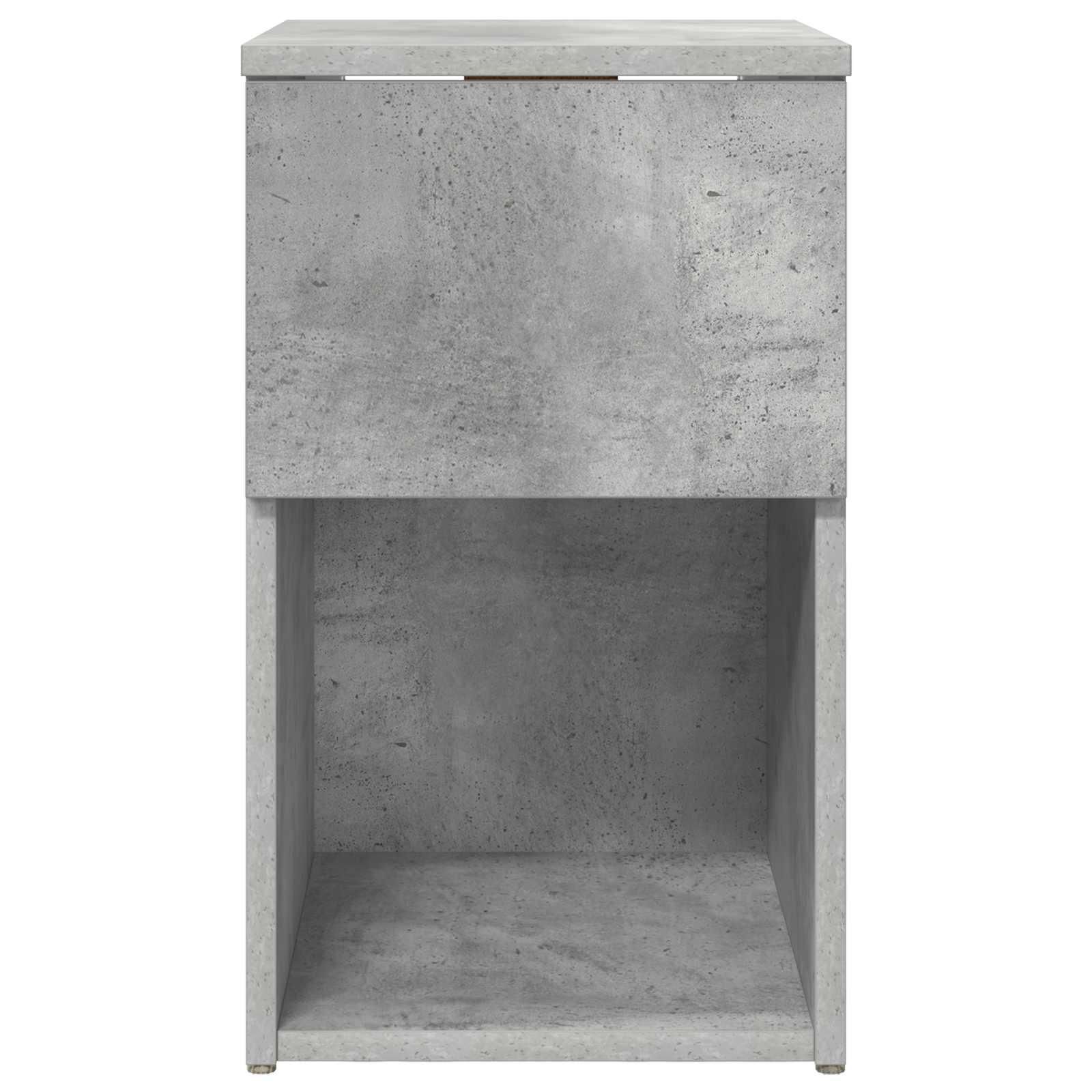 Bettschrank 2 pcs Betongrau 29 x 31,5 x 49 cm Holzwerkstoff