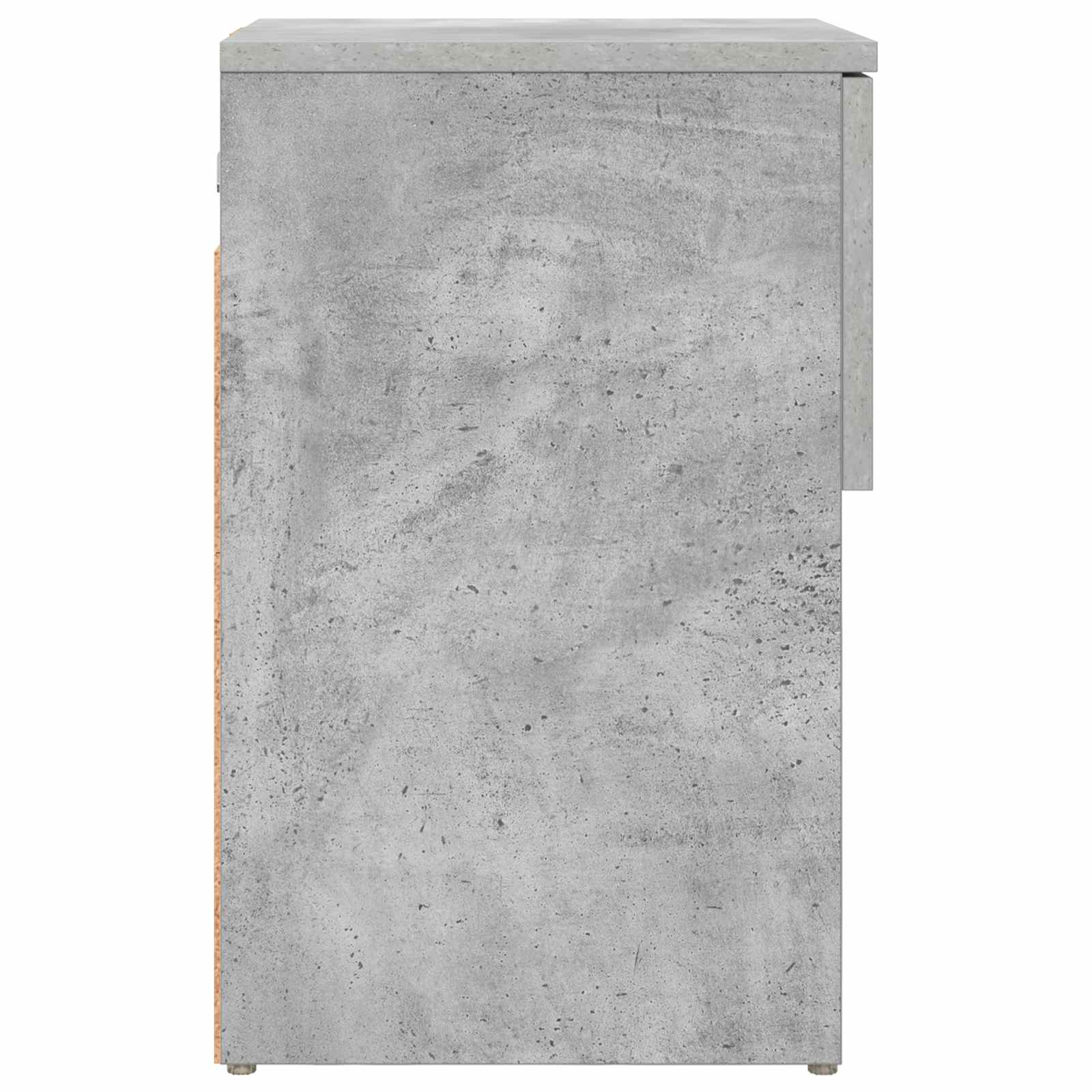 Bettschrank 2 pcs Betongrau 29 x 31,5 x 49 cm Holzwerkstoff
