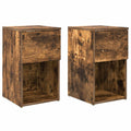 Bettschrank 2 pcs Geräucherte Eiche 29 x 31,5 x 49 cm