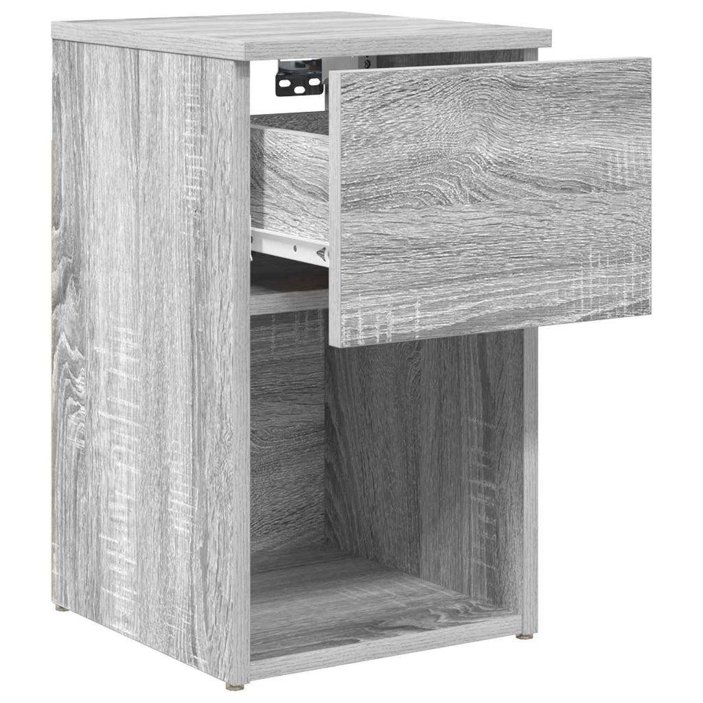 Bettschrank Graues Sonoma 29 x 31,5 x 49 cm Holzwerkstoff