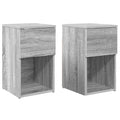 Bettschrank 2 pcs Graues Sonoma 29 x 31,5 x 49 cm Holzwerkstoff