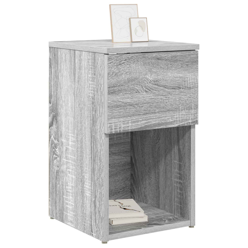 Bettschrank 2 pcs Graues Sonoma 29 x 31,5 x 49 cm Holzwerkstoff