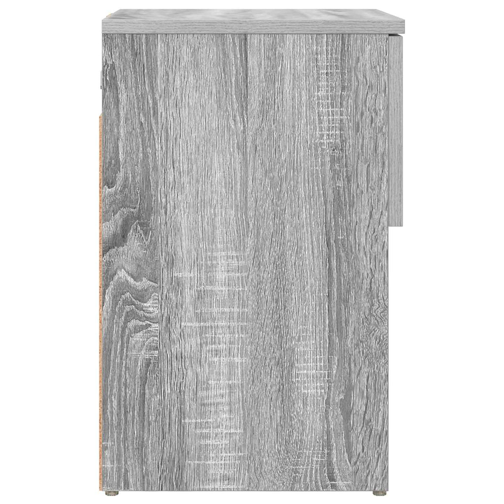 Bettschrank 2 pcs Graues Sonoma 29 x 31,5 x 49 cm Holzwerkstoff