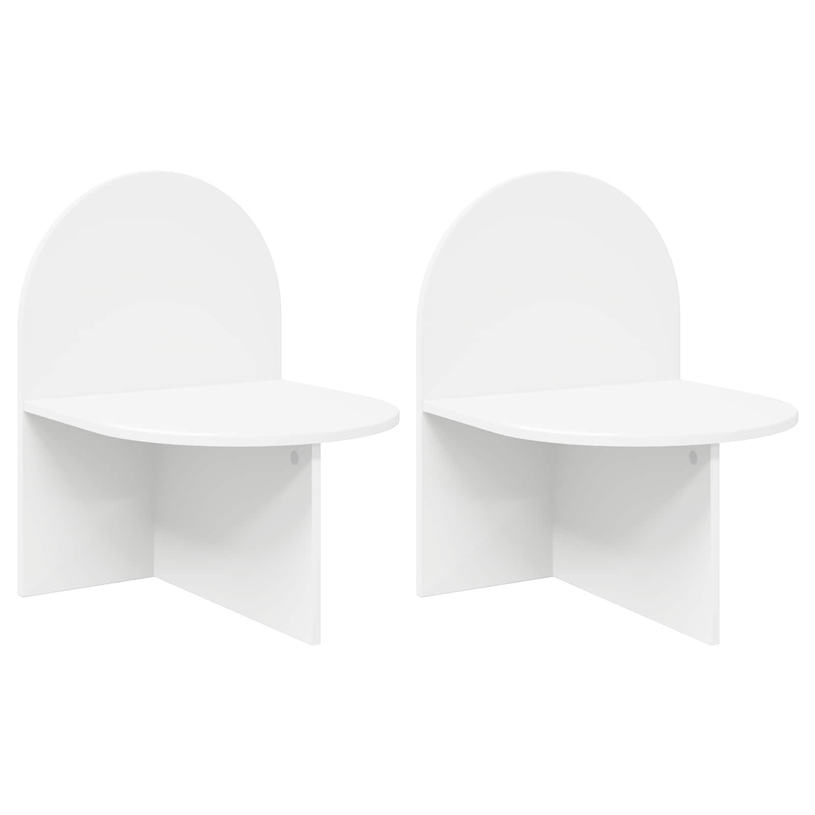 Nachttisch 2 pcs Weiß 48 x 49 x 65 cm Holzwerkstoff