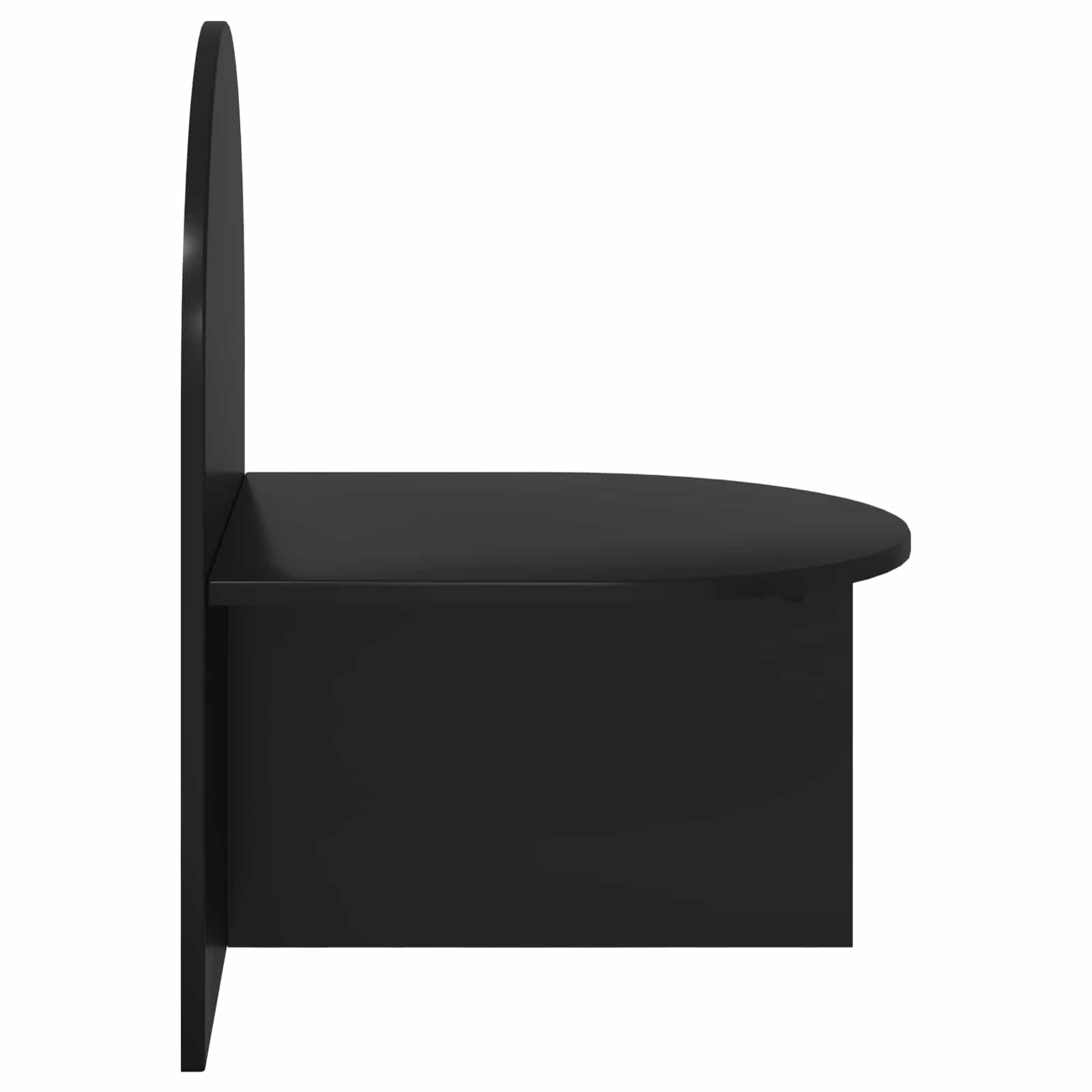 Nachttisch 2 pcs Schwarze Eiche 48 x 49 x 65 cm Holzwerkstoff