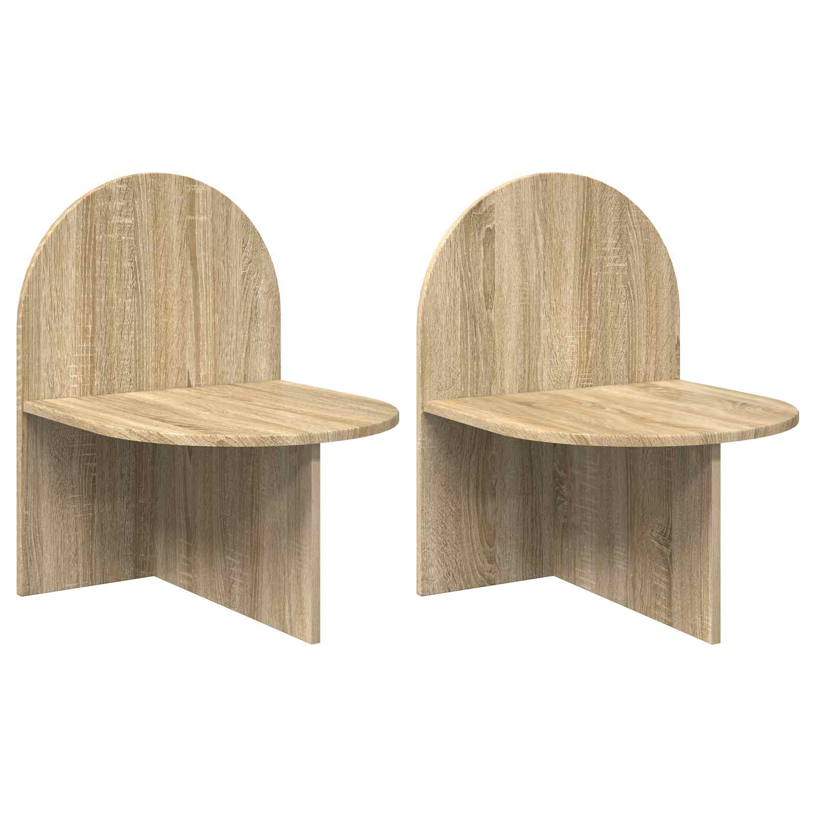 Nachttisch 2 pcs Sonoma-Eiche 48 x 49 x 65 cm Holzwerkstoff