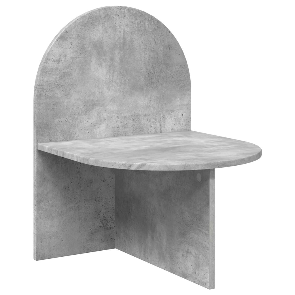 Nachttisch Betongrau 48 x 49 x 65 cm Holzwerkstoff