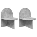 Nachttisch 2 pcs Betongrau 48 x 49 x 65 cm Holzwerkstoff