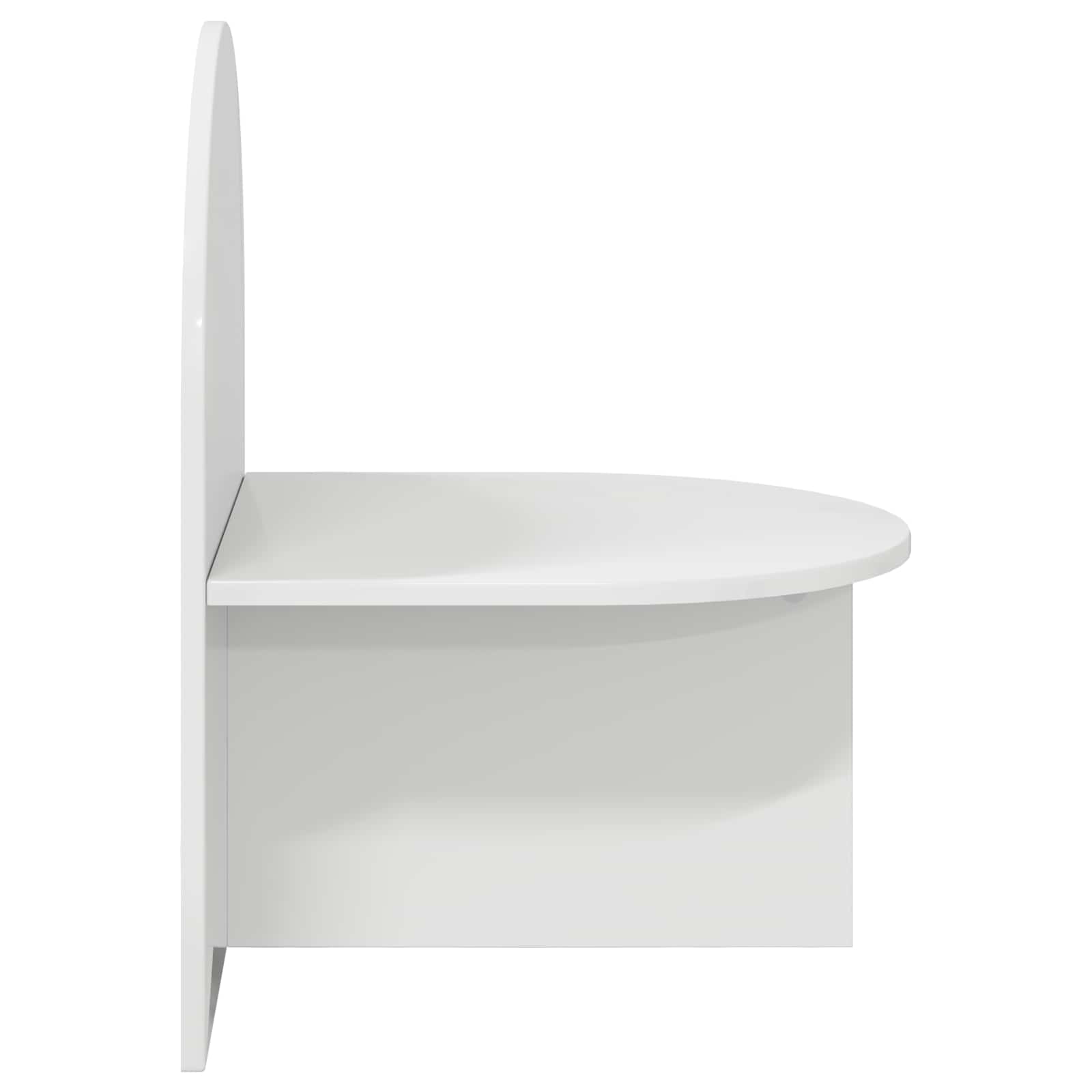 Nachttisch 2 pcs Hochglanz Weiß 48 x 49 x 65 cm Holzwerkstoff