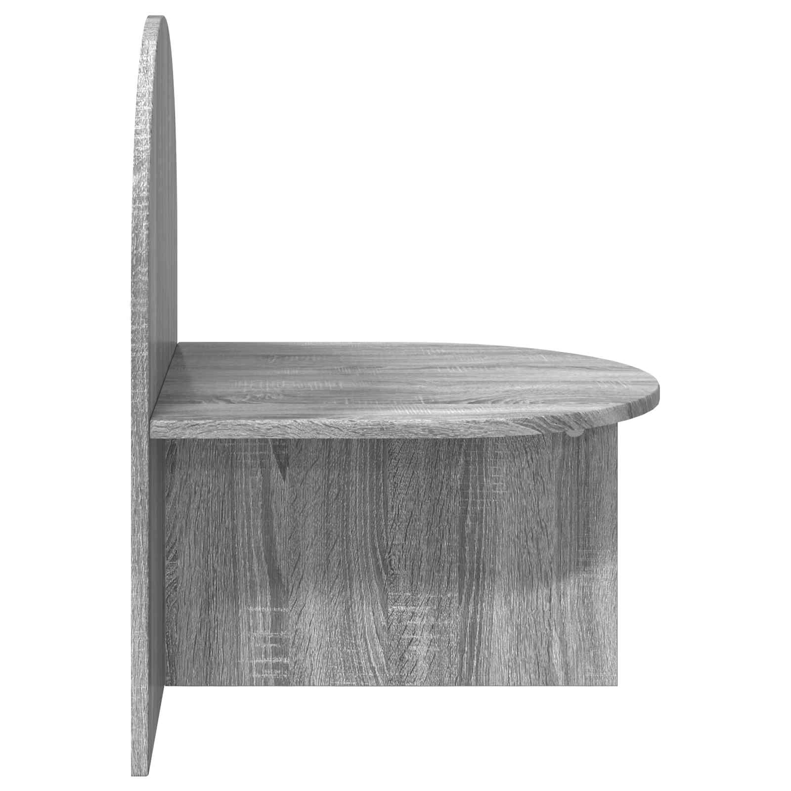 Nachttisch 2 pcs Graues Sonoma 48 x 49 x 65 cm Holzwerkstoff