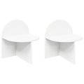 Nachttisch 2 pcs Weiß 40 x 35,5 x 45,5 cm Holzwerkstoff