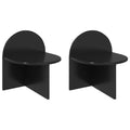 Nachttisch 2 pcs Schwarze Eiche 40 x 35,5 x 45,5 cm
