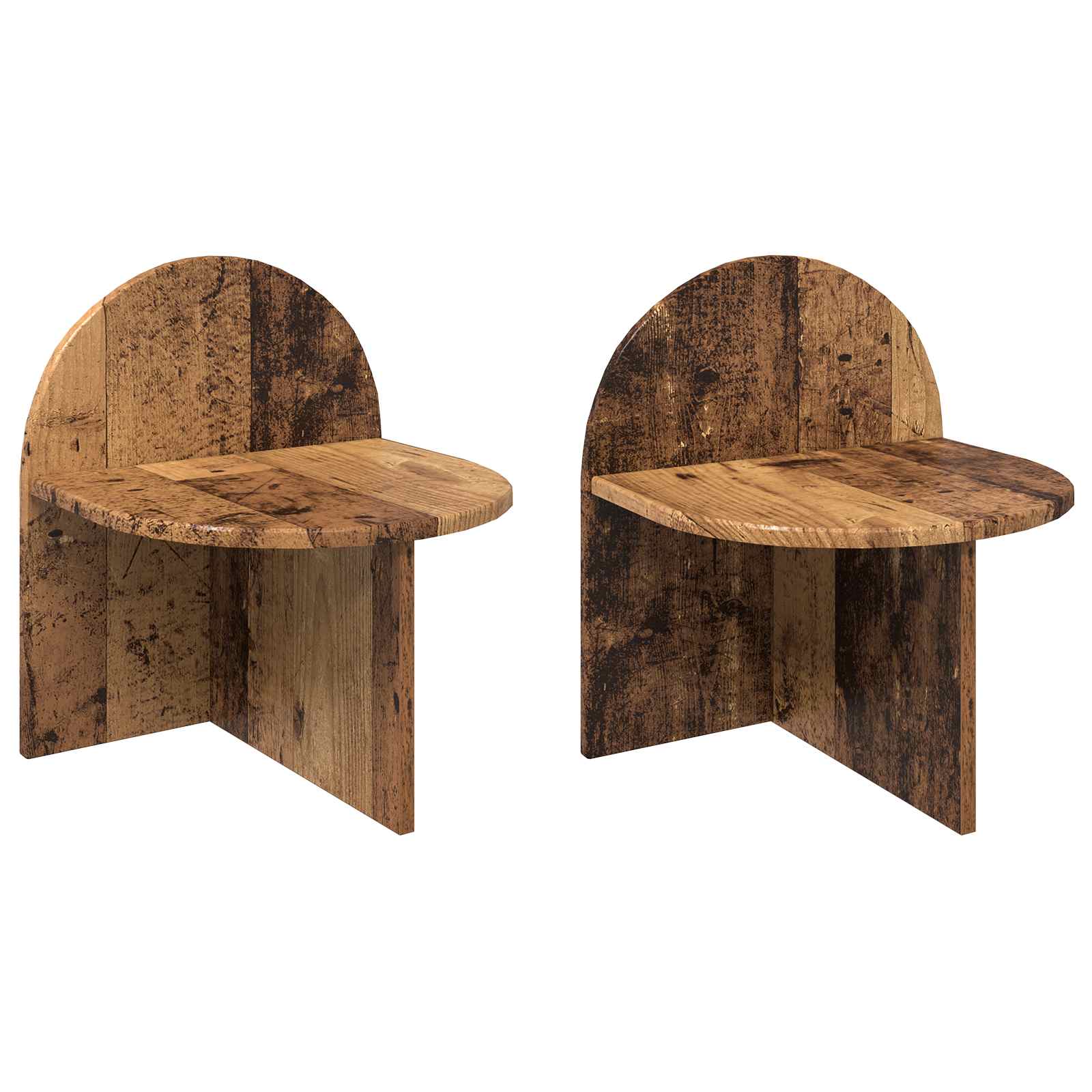 Nachttisch 2 pcs Altholz 40 x 35,5 x 45,5 cm Holzwerkstoff