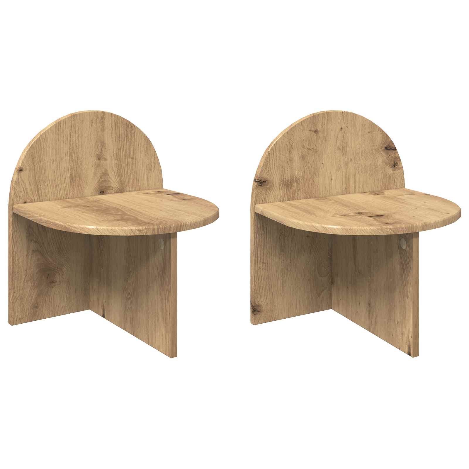 Nachttisch 2 pcs Artisan-Eiche 40 x 35,5 x 45,5 cm