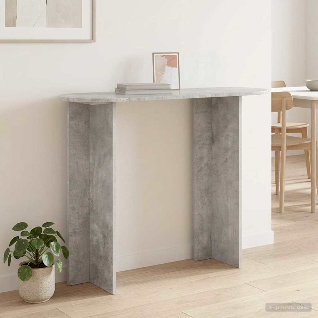 Konsolentisch Betongrau 100 x 39,5 x 75 cm Holzwerkstoff