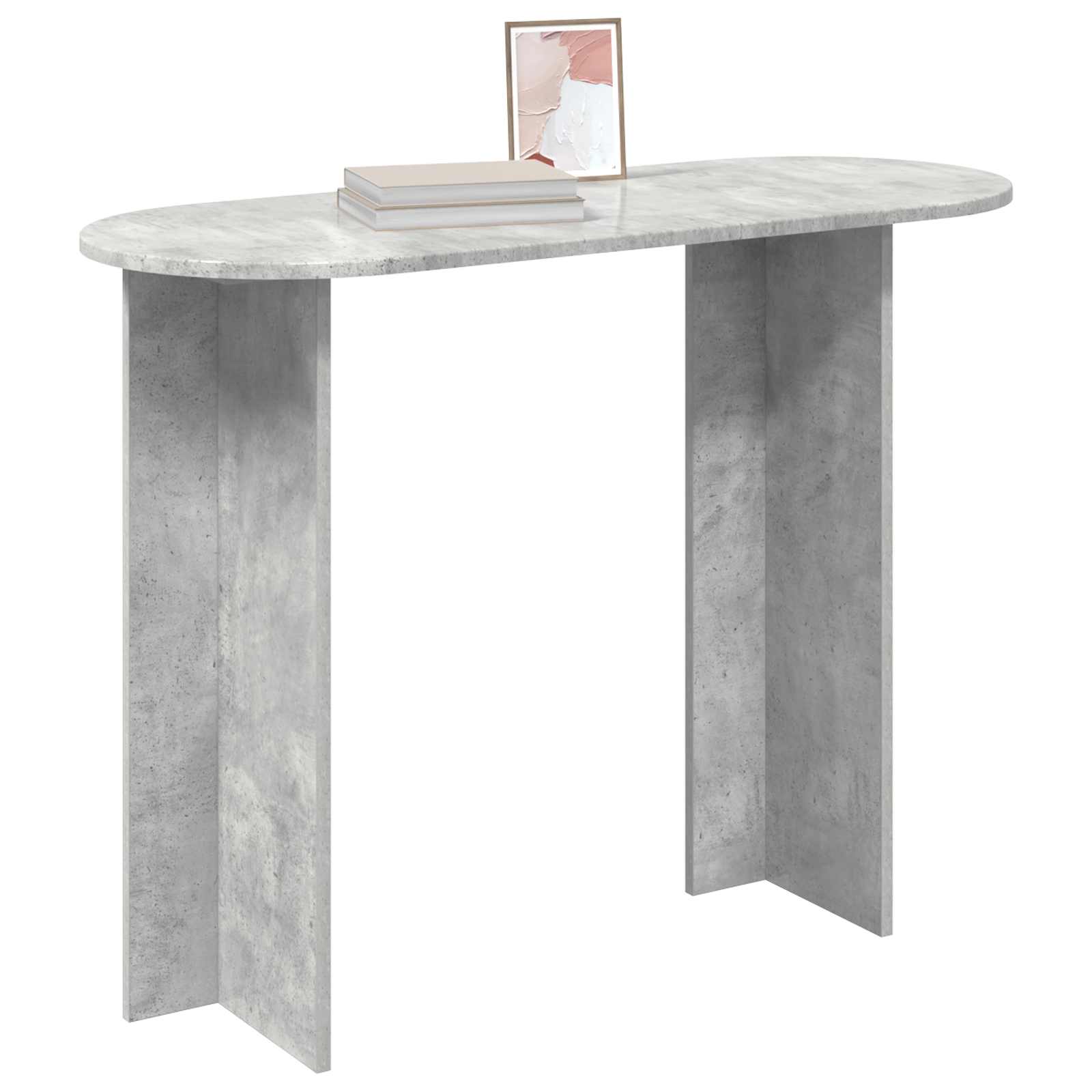Konsolentisch Betongrau 100 x 39,5 x 75 cm Holzwerkstoff