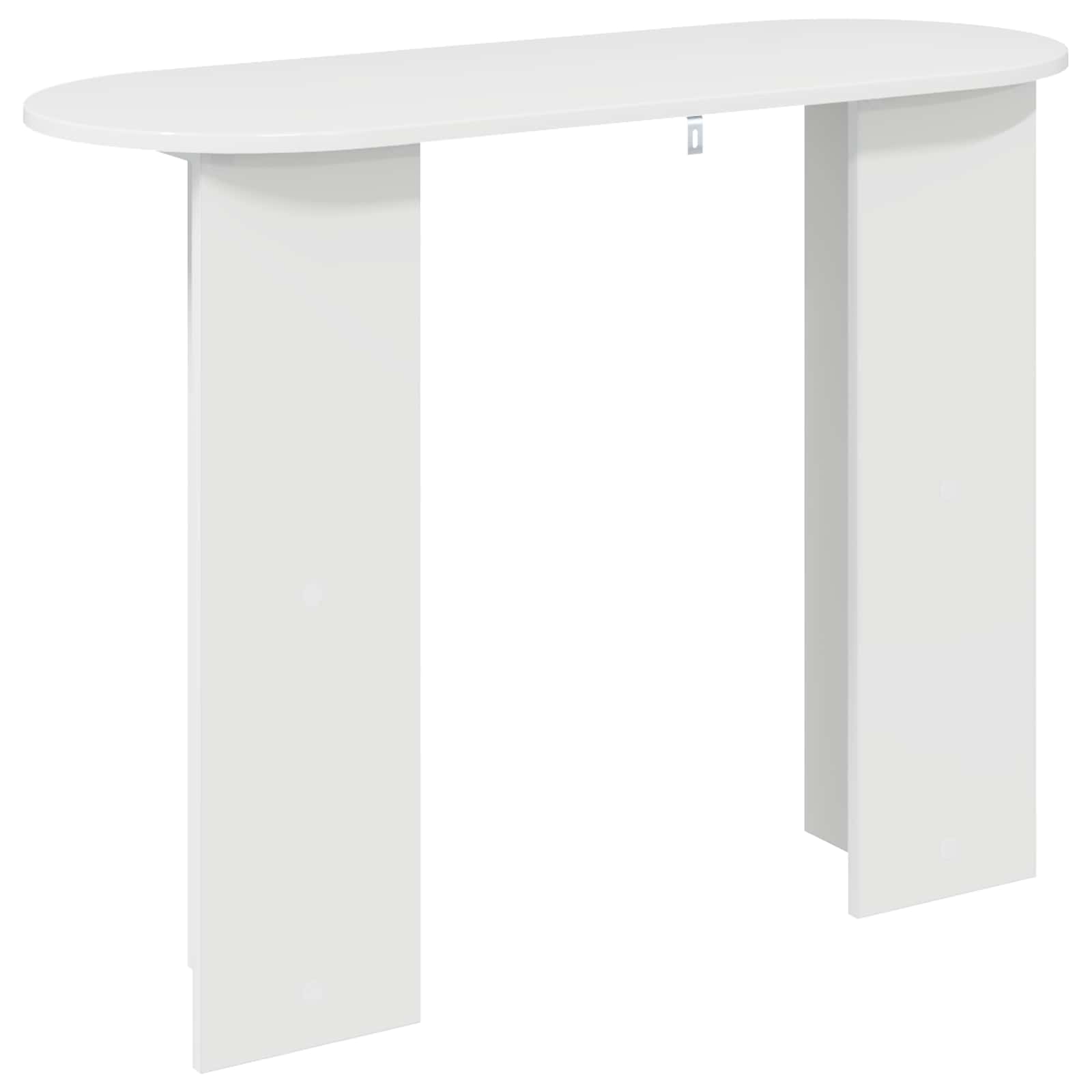 Konsolentisch Hochglanz Weiß 100 x 39,5 x 75 cm Holzwerkstoff