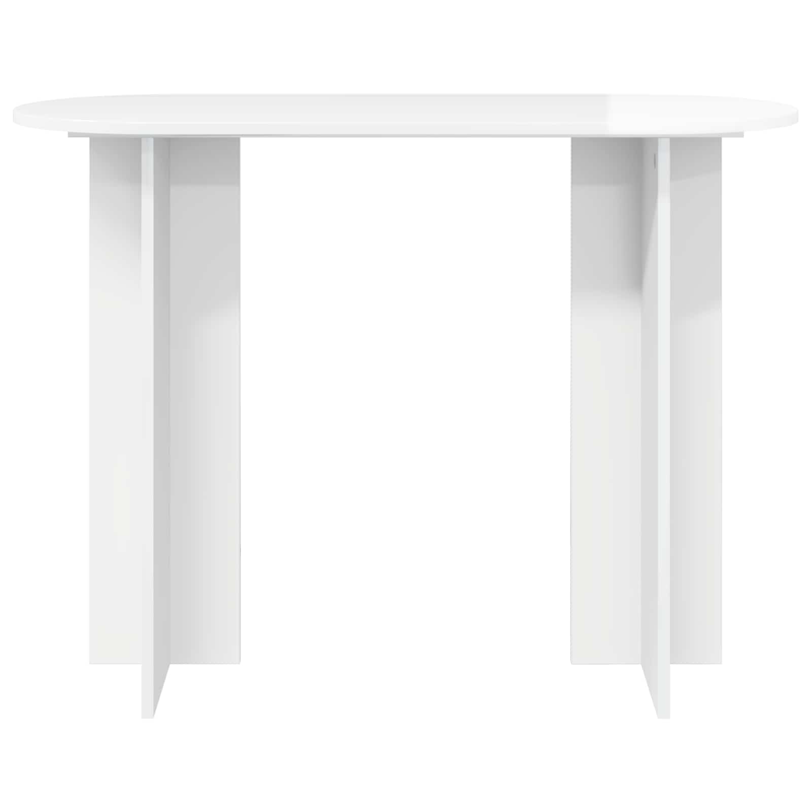 Konsolentisch Hochglanz Weiß 100 x 39,5 x 75 cm Holzwerkstoff