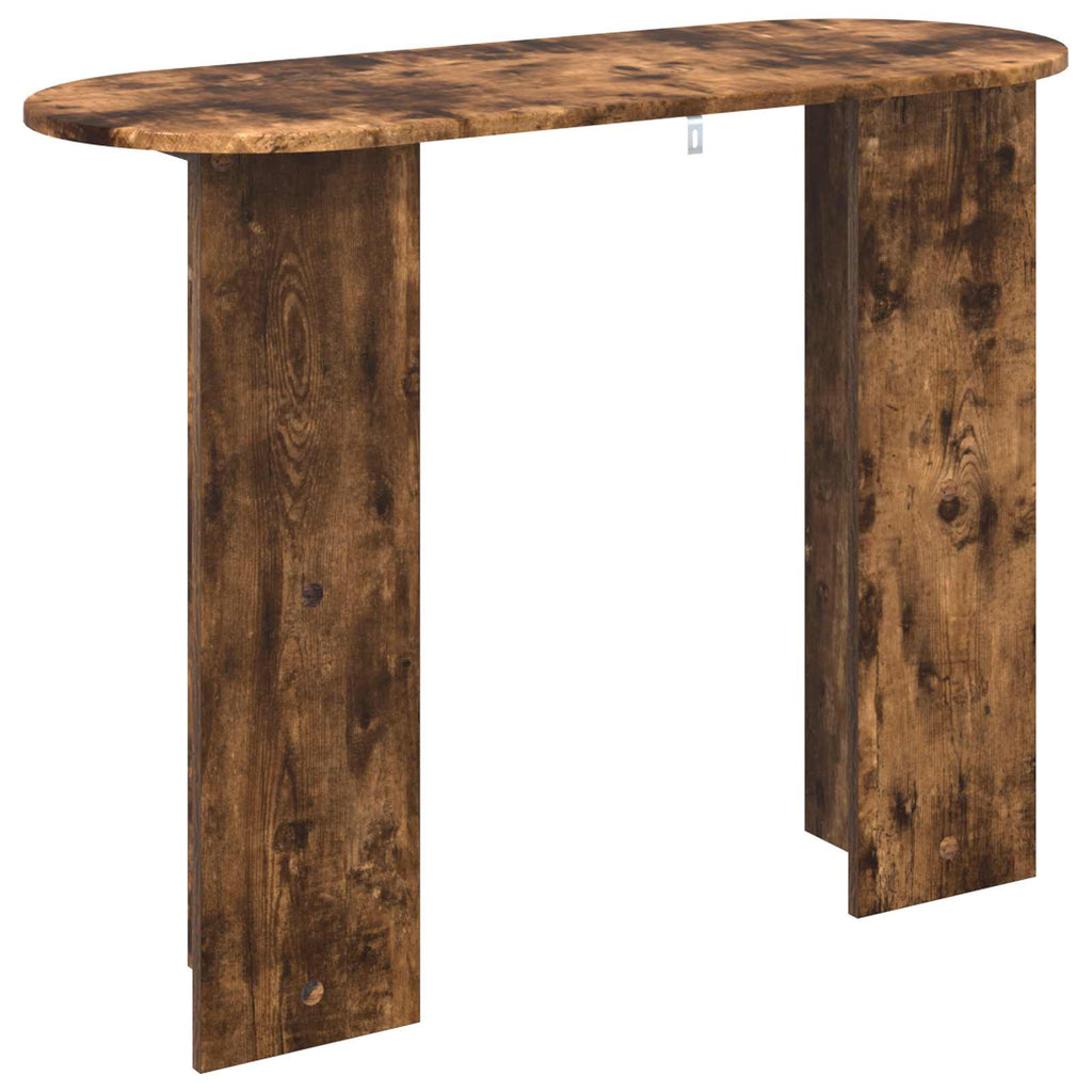 Konsolentisch mit Speicher Geräucherte Eiche 100 x 39,5 x 75 cm