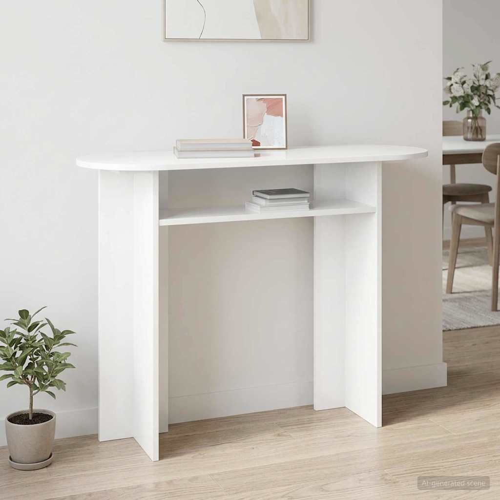 Konsolentisch Weiß 100 x 39,5 x 75 cm Holzwerkstoff