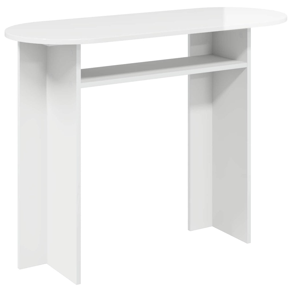 Konsolentisch Hochglanz Weiß 100 x 39,5 x 75 cm Holzwerkstoff