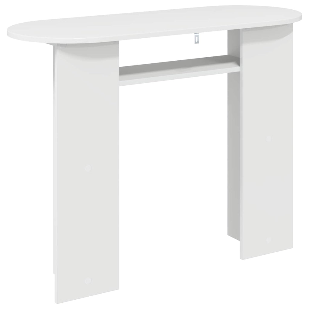 Konsolentisch Hochglanz Weiß 100 x 39,5 x 75 cm Holzwerkstoff