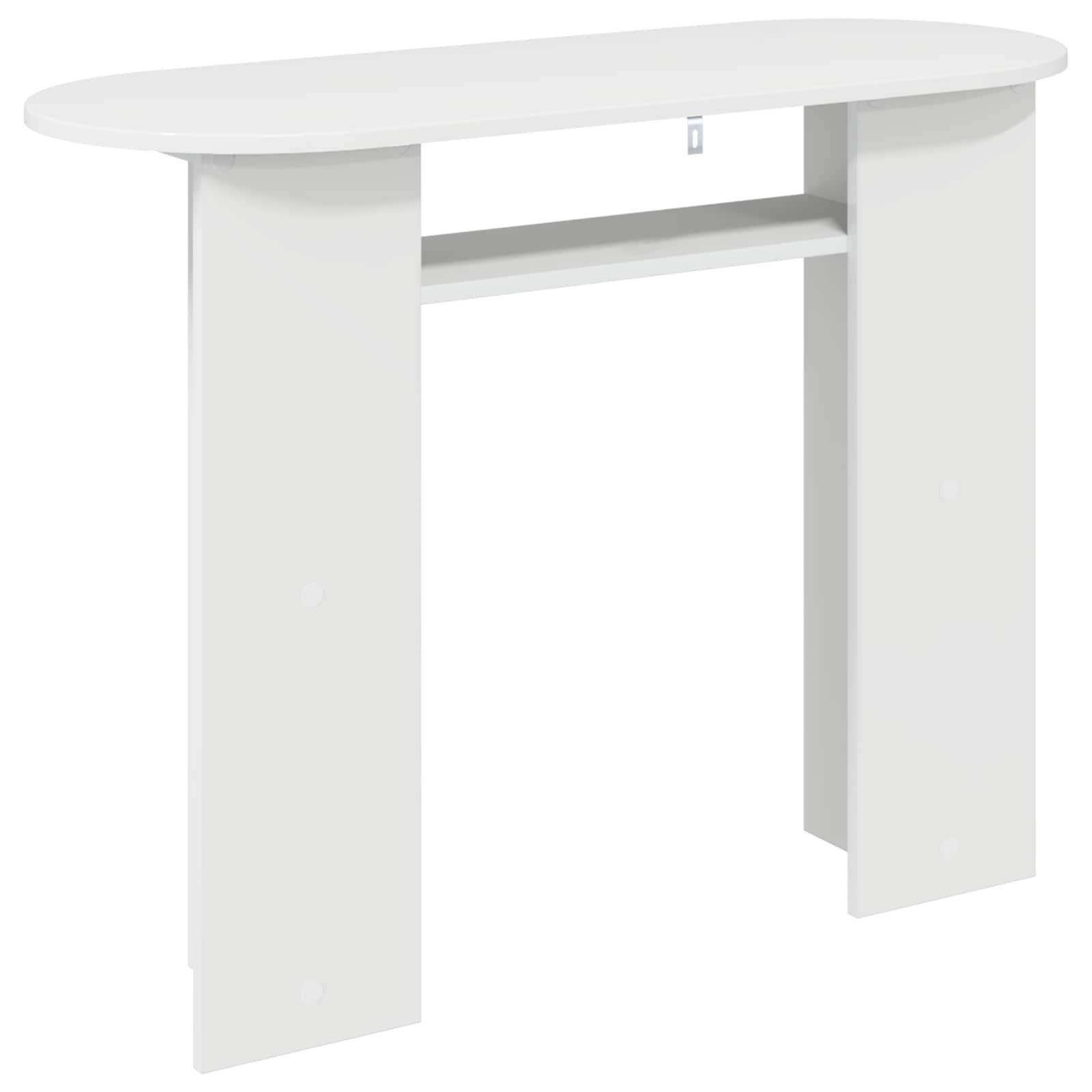 Konsolentisch Hochglanz Weiß 100 x 39,5 x 75 cm Holzwerkstoff