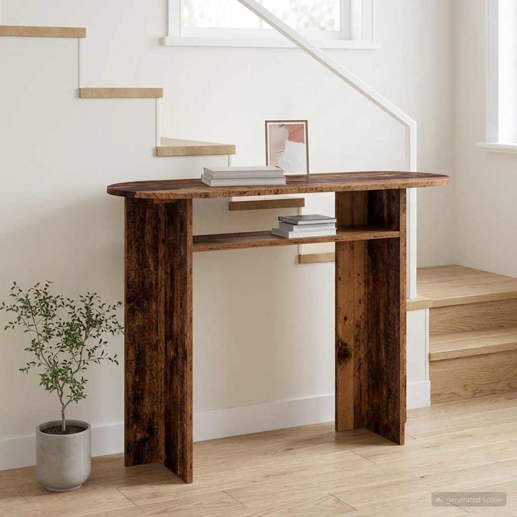Konsolentisch Altholz 100 x 39,5 x 75 cm Holzwerkstoff